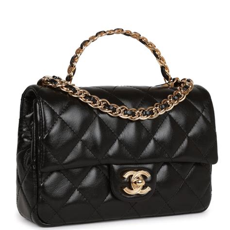 chanel flap with handle|Chanel mini cf handle.